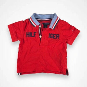 Tommy  Hilfiger Red Polo Shirt